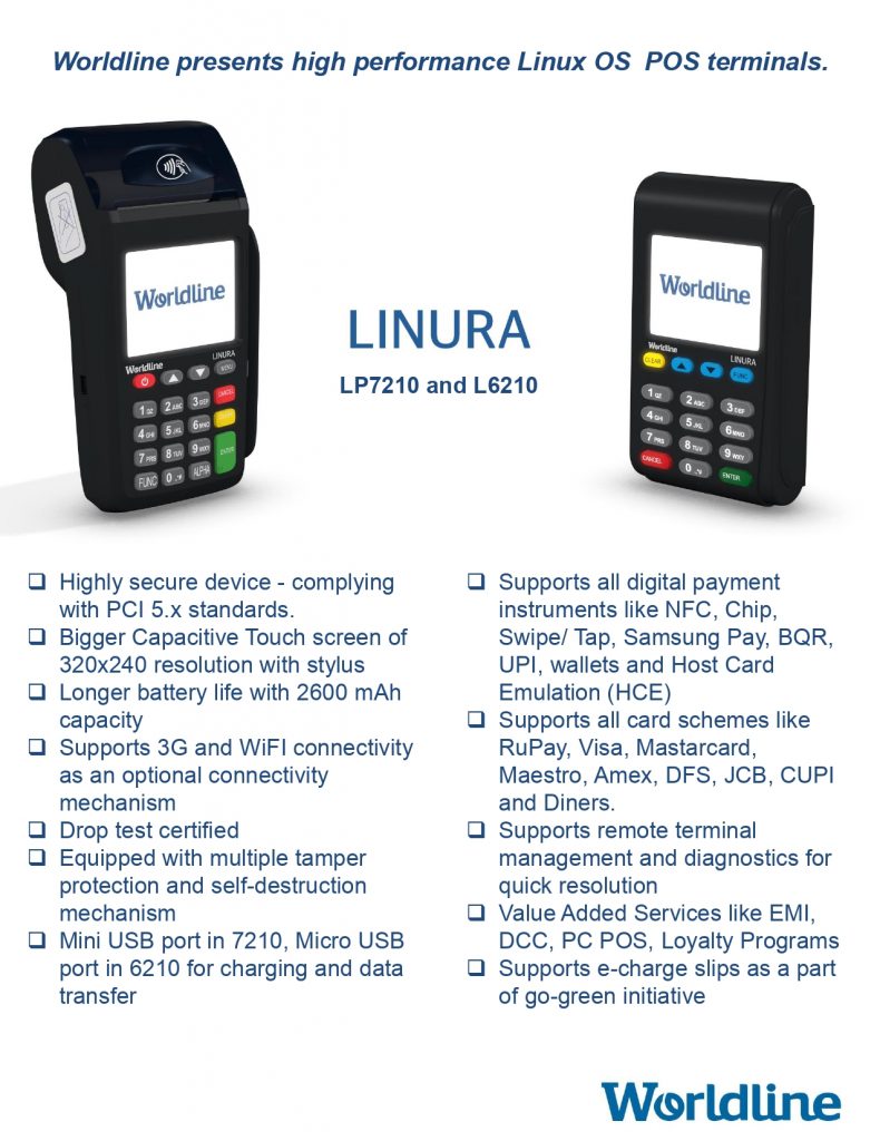 Worldline Launches LINURA LP 7220 POS Terminal in India