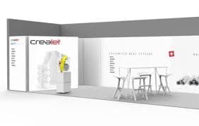 CREALET with new corporate design at the ITMA 2019 in Barcelona: Hall 4, Booth A110