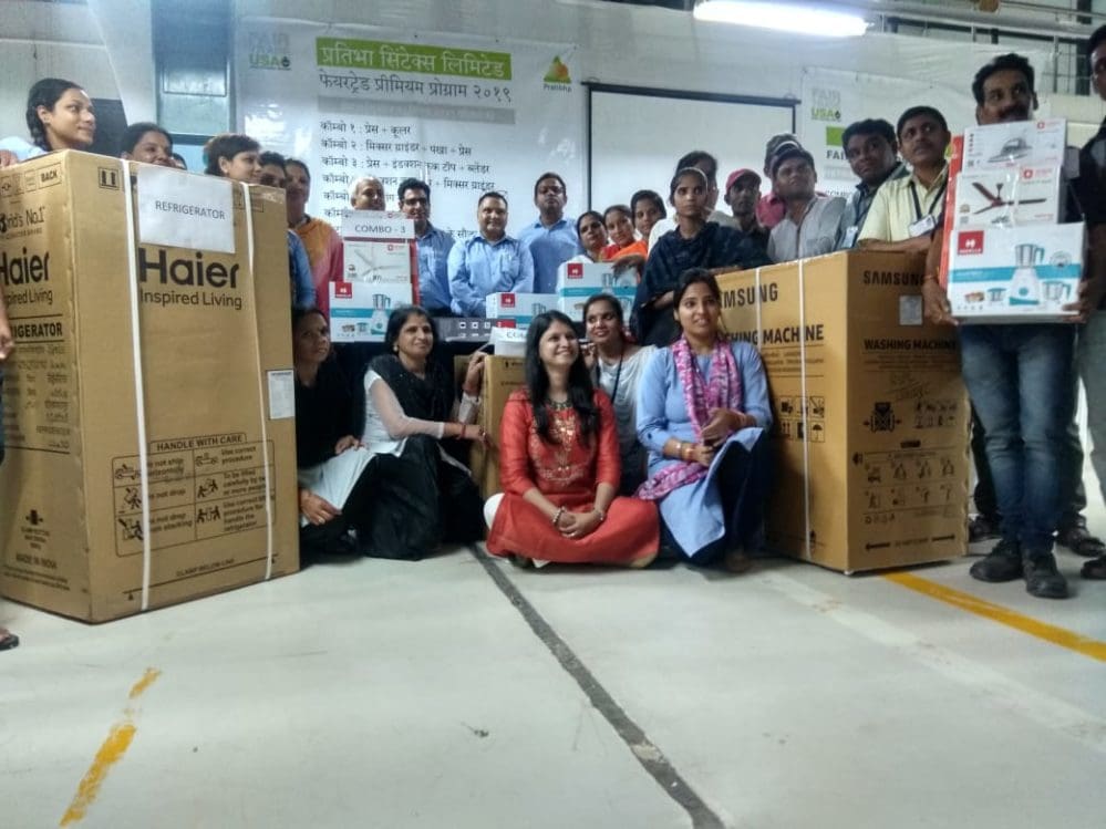Pratibha Syntex distributed Refrigerator, washing machine and other home appliances to associates