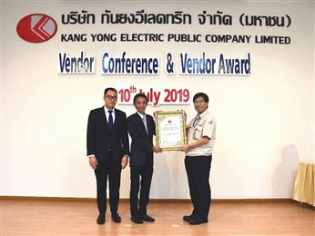 INEOS Styrolution receives Vendor Performance Award 2018 from Kang Yong Electric