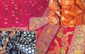 Restoring sari to its original state.