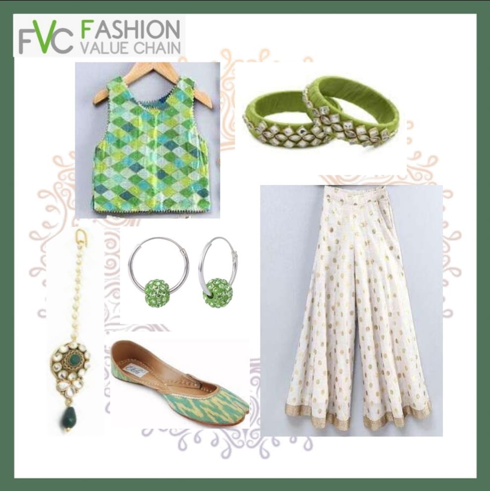 Elegance  for girls in lime green
