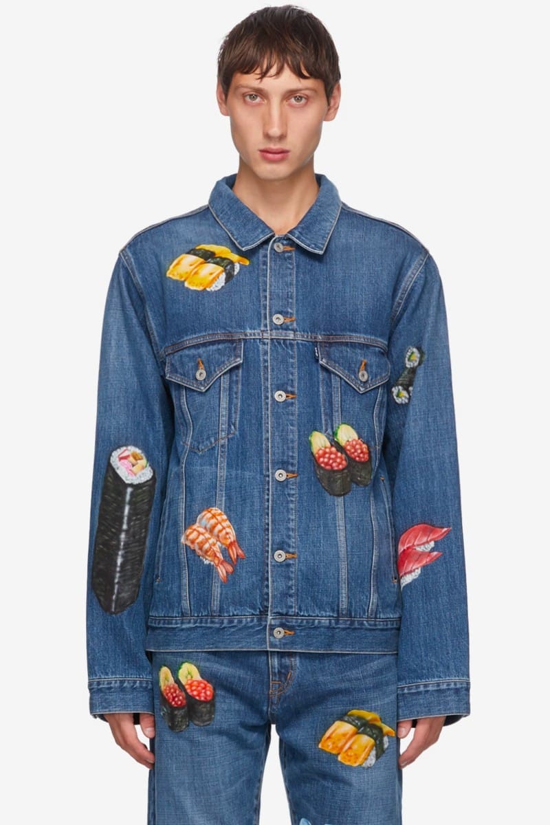 Doublet Enlivens Denim Garments With Hand-Painted Food Motifs