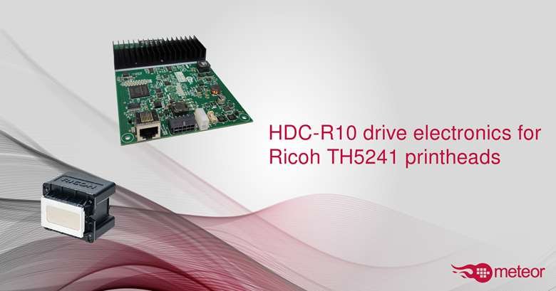 Meteor Inkjet has released a kit for Ricoh’s new thin film printhead