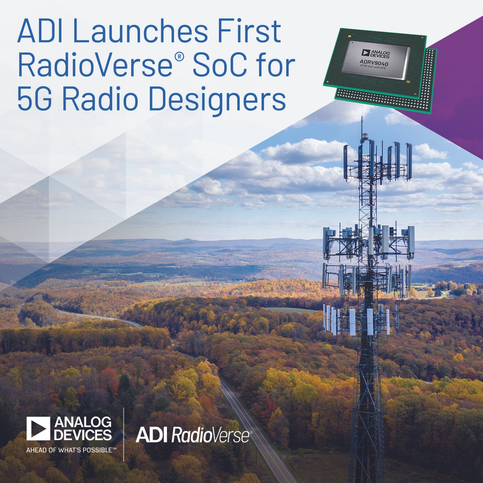 Analog Devices’ RadioVerse™ SoC Drives 5G Radio Efficiency and Performance
