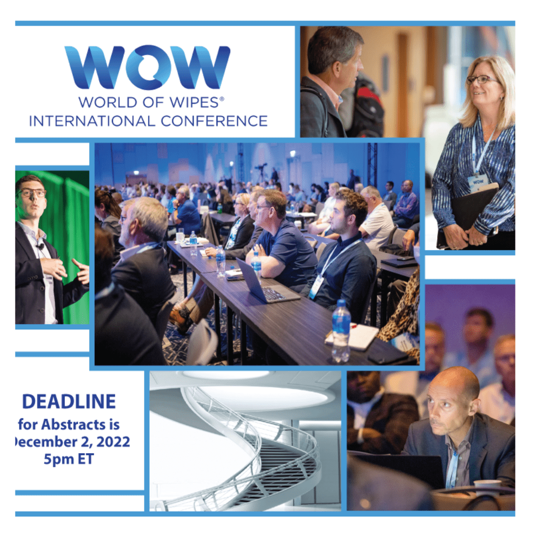 Present your wipes innovations at WOW 2023