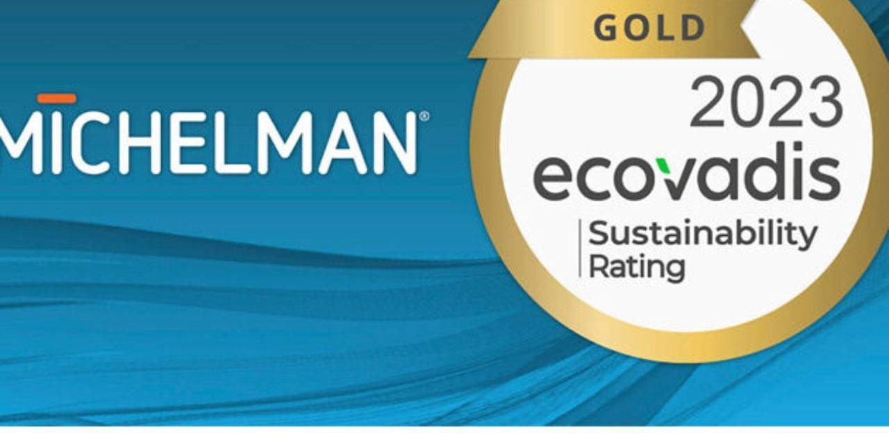 Michelman Achieves Gold Sustainability Rating from EcoVadis for 2023 and Places in Top 96 Percentile