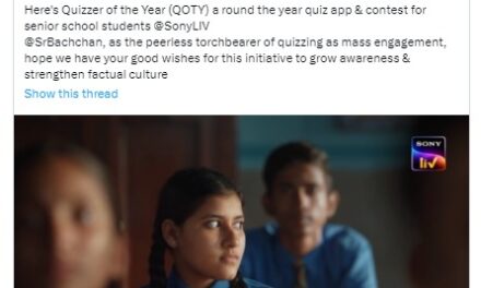 Sony LIV with Mr. Siddhartha Basu Presents ‘Quizzer of The Year’ – A Quizzing Extravaganza for Students