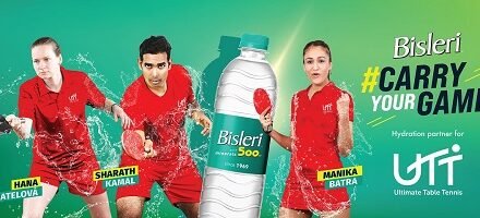 Bisleri Continues #CarryYourGame Campaign By Finalizing 2-Year Deal With Ultimate Table Tennis League As Hydration Partner