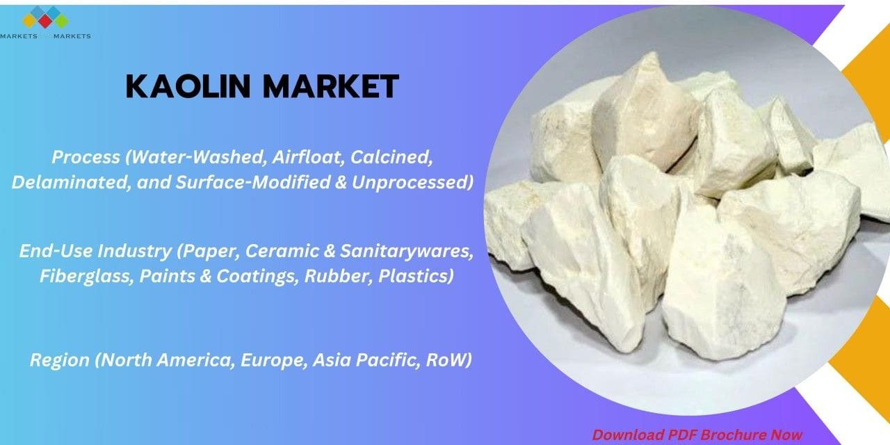 Kaolin Market worth $6.1 billion by 2028 – At a CAGR of 4.8%