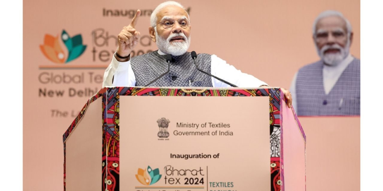 Prime Minister Narendra Modi Inaugurates BHARAT TEX 2024 – India’s Largest  Textiles Mega Event at Bharat Mandapam