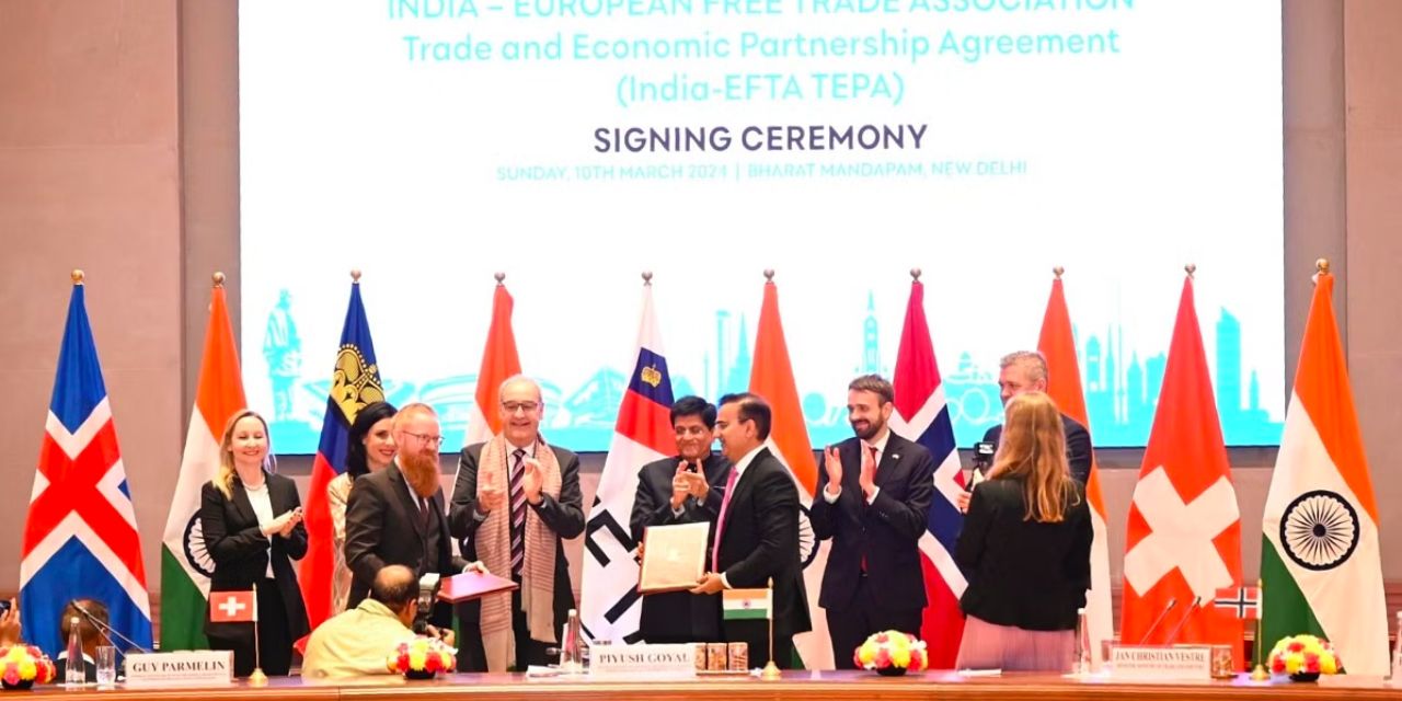 India Inks Trade Deal with EFTA Bloc, Boosting Textile Industry